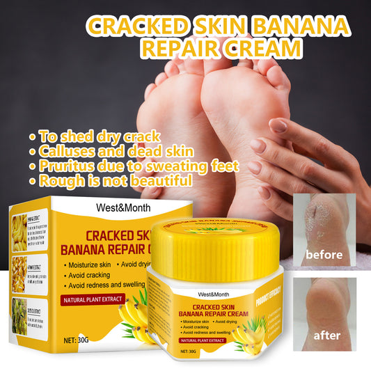 Moisturizing Banana Foot Repair Cream for Chapped Feet