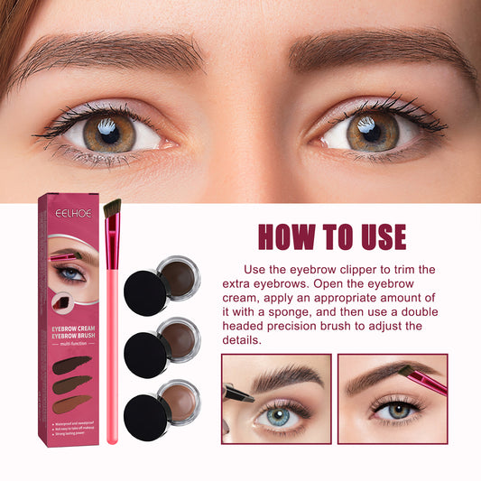 Portable Multi-function Eyebrow Brush Set