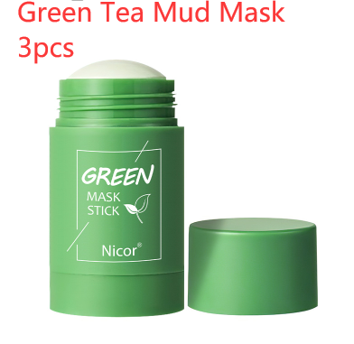 Green Tea Clay Stick Mask for Oil Control and Acne-Prone Skin