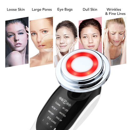 7-in-1 Facial Massager with EMS, Micro-current, LED Light, and Vibration