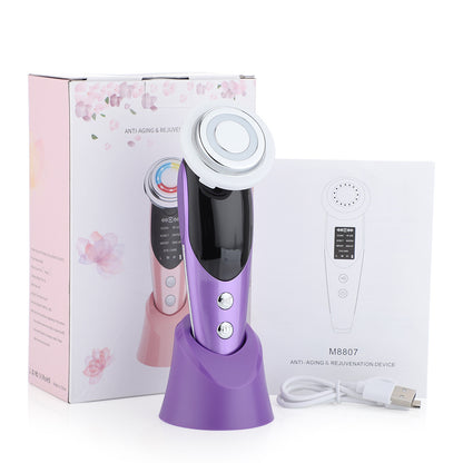 7-in-1 Facial Massager with EMS, Micro-current, LED Light, and Vibration