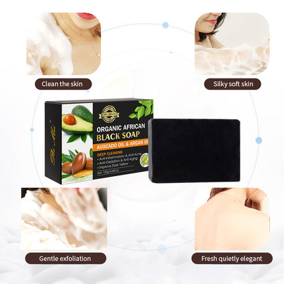 Glycerin Moisturizing Black Soap for Body Cleansing
