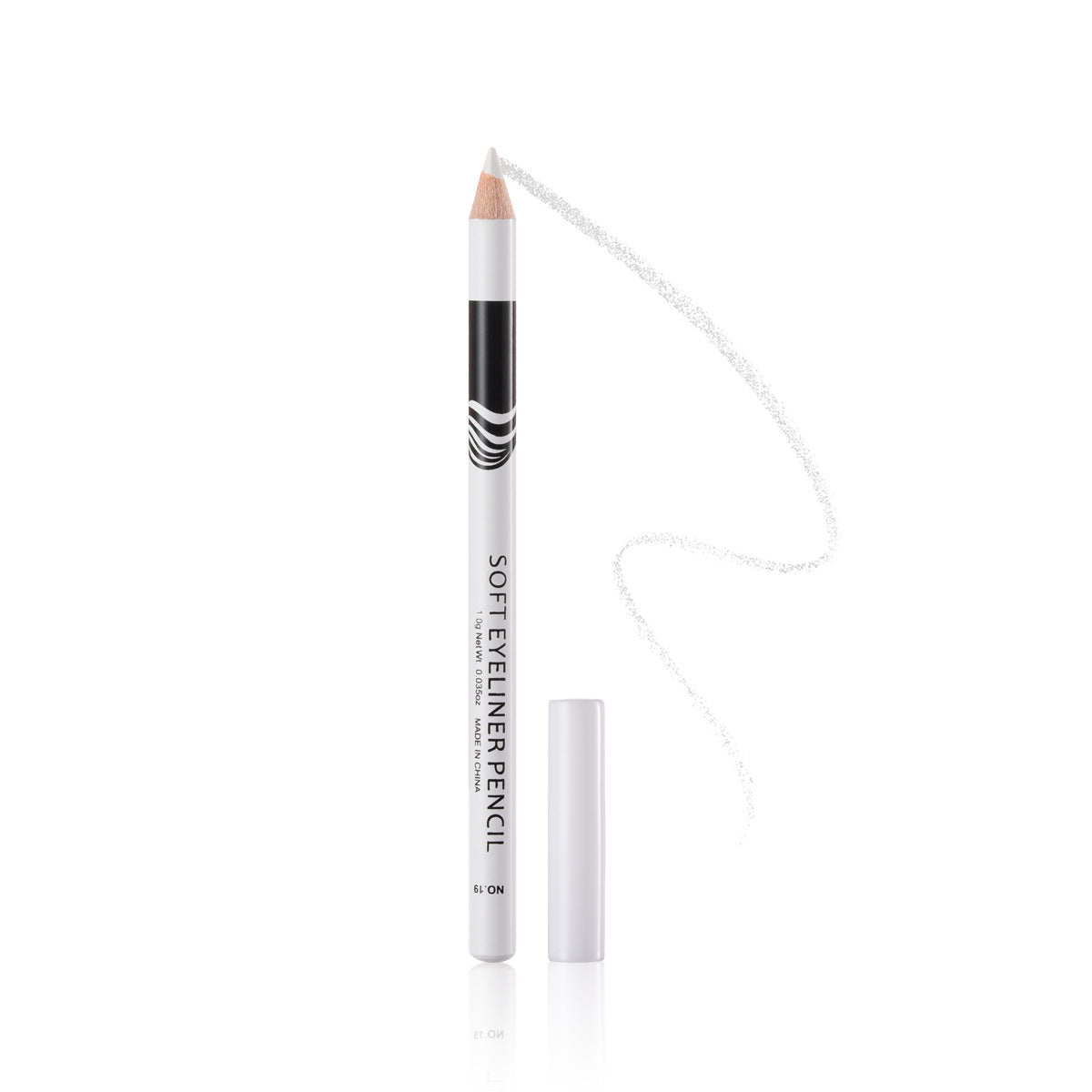 Set of 12 White Water-Repellent Precise Eyeliner Pencils for Eyes